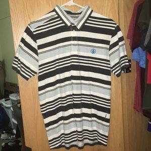 Volcom men's striped polo